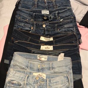 8 Denim shorts  !!Hollister Abercrombie and Aero PACSUN